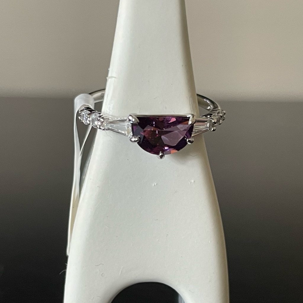 Bp Amethyst Cz Sterling Ring